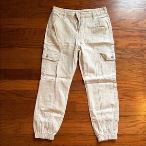 Cream cargo pants